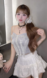 モデル：158cm（着用サイズ：FREE　着用カラー：WHT）