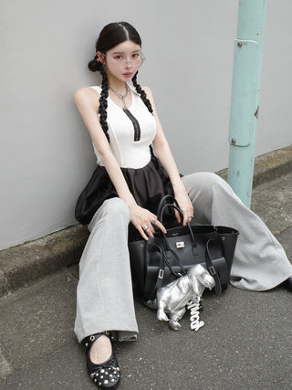 モデル：160cm（着用サイズ：FREE　着用カラー：GRY）