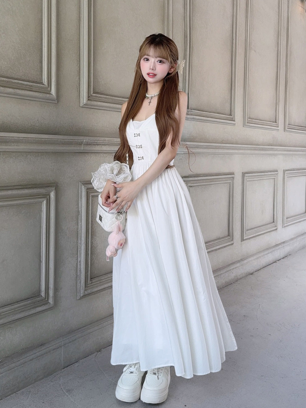 モデル：158cm（着用サイズ：FREE　着用カラー：WHT）