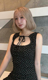 モデル：155cm（着用サイズ：FREE　着用カラー：BLK）