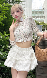 モデル：155cm（着用サイズ：FREE　着用カラー：WHT）