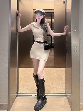 モデル：158cm（着用サイズ：FREE　着用カラー：BEG）