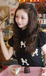 モデル：158cm（着用サイズ：FREE　着用カラー：BLK）