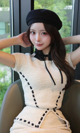モデル：158cm（着用サイズ：FREE　着用カラー：IVO）
