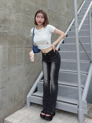 モデル：155cm（着用サイズ：FREE　着用カラー：WHT）