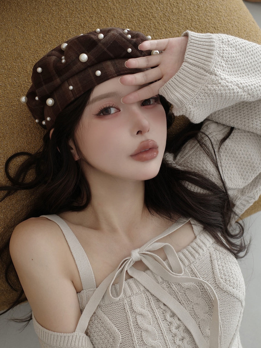 モデル：160cm（着用サイズ：FREE　着用カラー：IVO）