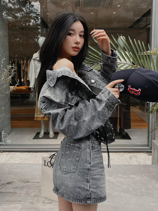 モデル：160cm（着用サイズ：S　着用カラー：BLK）