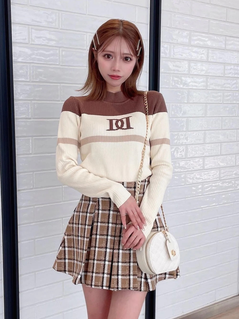 モデル：155cm（着用サイズ：FREE　着用カラー：IVO）