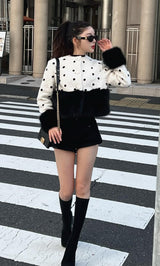モデル：160cm（着用サイズ：S　着用カラー：BLK）
