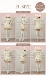 モデル：161cm/165cm（着用サイズ：F-L　着用カラー：WHT）