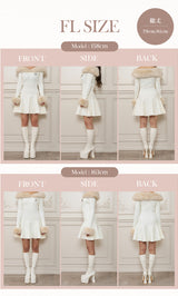 モデル：158cm/163cm（着用サイズ：F-L　着用カラー：WHT）