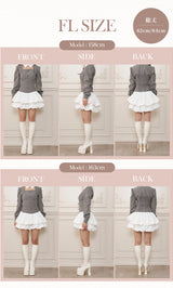 モデル：158cm/163cm（着用サイズ：F-L　着用カラー：GRY）