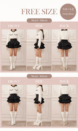 モデル：156cm/163cm（着用サイズ：FREE　着用カラー：BLK）