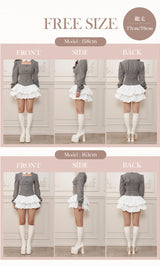 モデル：158cm/163cm（着用サイズ：FREE　着用カラー：GRY）