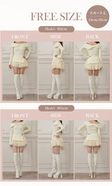 モデル：161cm/165cm（着用サイズ：FREE　着用カラー：WHT）