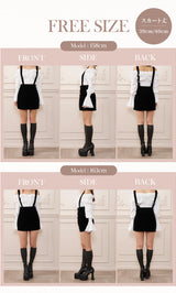 モデル：158cm/163cm（着用サイズ：FREE　着用カラー：BLK）