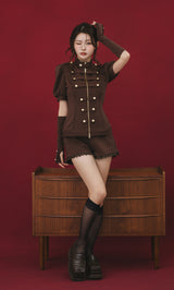 モデル：164cm（着用サイズ：FREE　着用カラー：BRN）