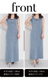 モデル：148cm（着用サイズ：F-S/FREE　着用カラー：BLU）