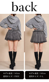 モデル：163cm（着用サイズ：FREE/F-L　着用カラー：BLK）