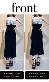 モデル：153cm（着用サイズ：F-S/FREE　着用カラー：BLK）