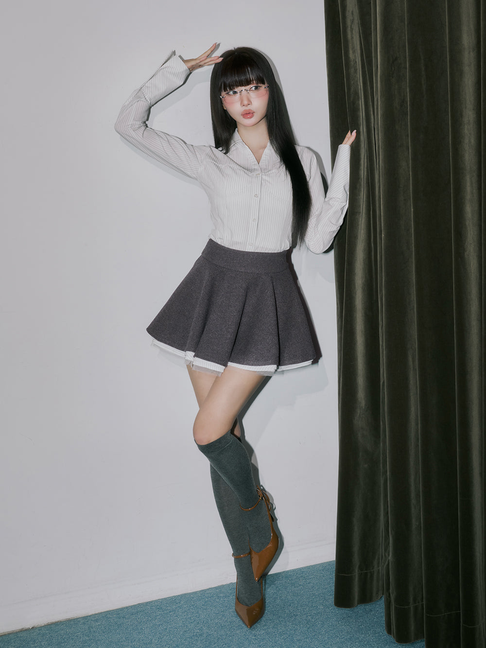 モデル：164cm（着用サイズ：FREE　着用カラー：WHT）