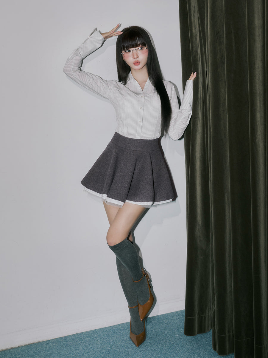 モデル：164cm（着用サイズ：FREE　着用カラー：GRY）