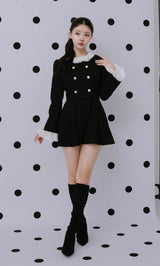 モデル：164cm（着用サイズ：FREE　着用カラー：BLK）