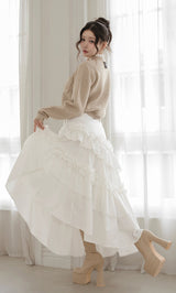 モデル：164cm（着用サイズ：FREE　着用カラー：WHT）