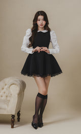 モデル：164cm（着用サイズ：FREE　着用カラー：BLK）