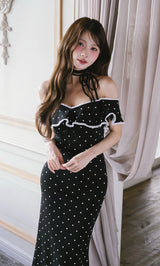 モデル：164cm（着用サイズ：FREE　着用カラー：DOT）