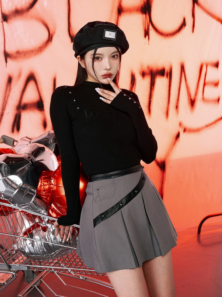 ダーリッチ Darich グラフィックスタッズニット （アイボリー） -ファッション通販 FASHION WALKER