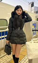 モデル：160cm（着用サイズ：S　着用カラー：BLK）