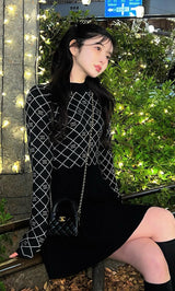 モデル：160cm（着用サイズ：FREE　着用カラー：BLK）