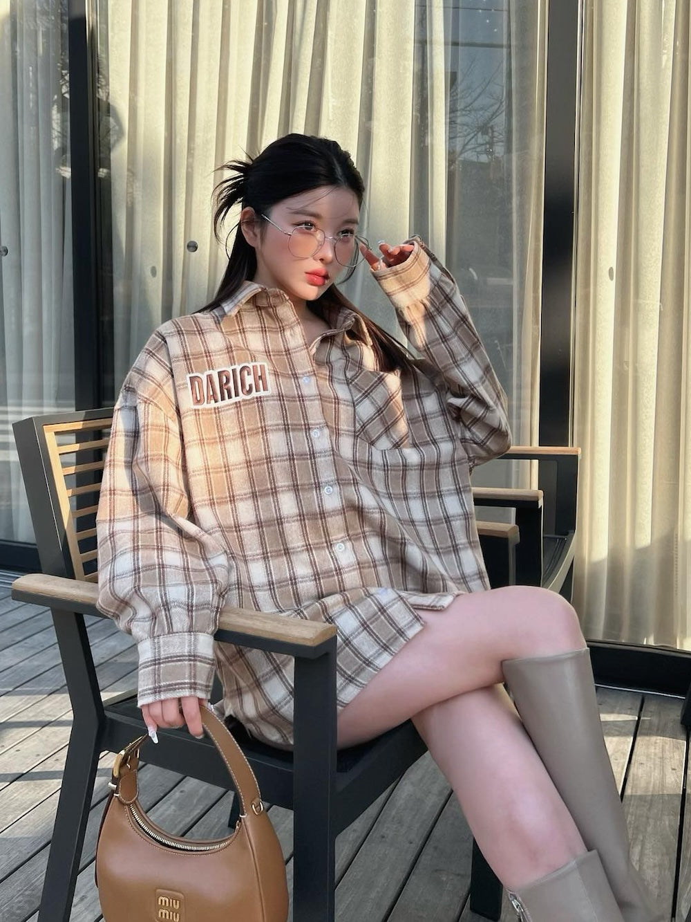 ワッペンチェックビッグシャツ – Darich (ダーリッチ)