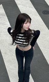 モデル：160cm（着用サイズ：FREE　着用カラー：BLK）