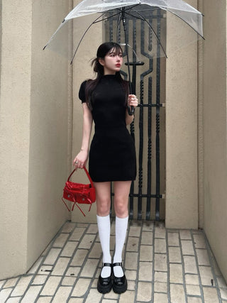 モデル：160cm（着用サイズ：FREE　着用カラー：BLK）