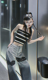 モデル：160cm（着用サイズ：S　着用カラー：BLK）
