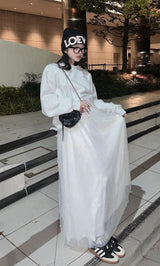モデル：160cm（着用サイズ：FREE　着用カラー：WHT）