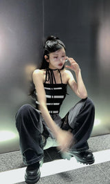 モデル：160cm（着用サイズ：S　着用カラー：BLK）