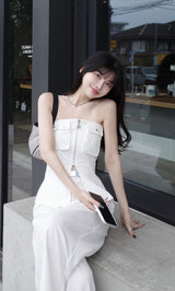 モデル：160cm（着用サイズ：FREE　着用カラー：WHT）