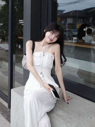 モデル：160cm（着用サイズ：FREE　着用カラー：WHT）