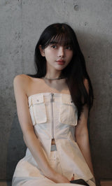 モデル：160cm（着用サイズ：FREE　着用カラー：WHT）