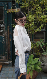 モデル：160cm（着用サイズ：FREE　着用カラー：WHT）