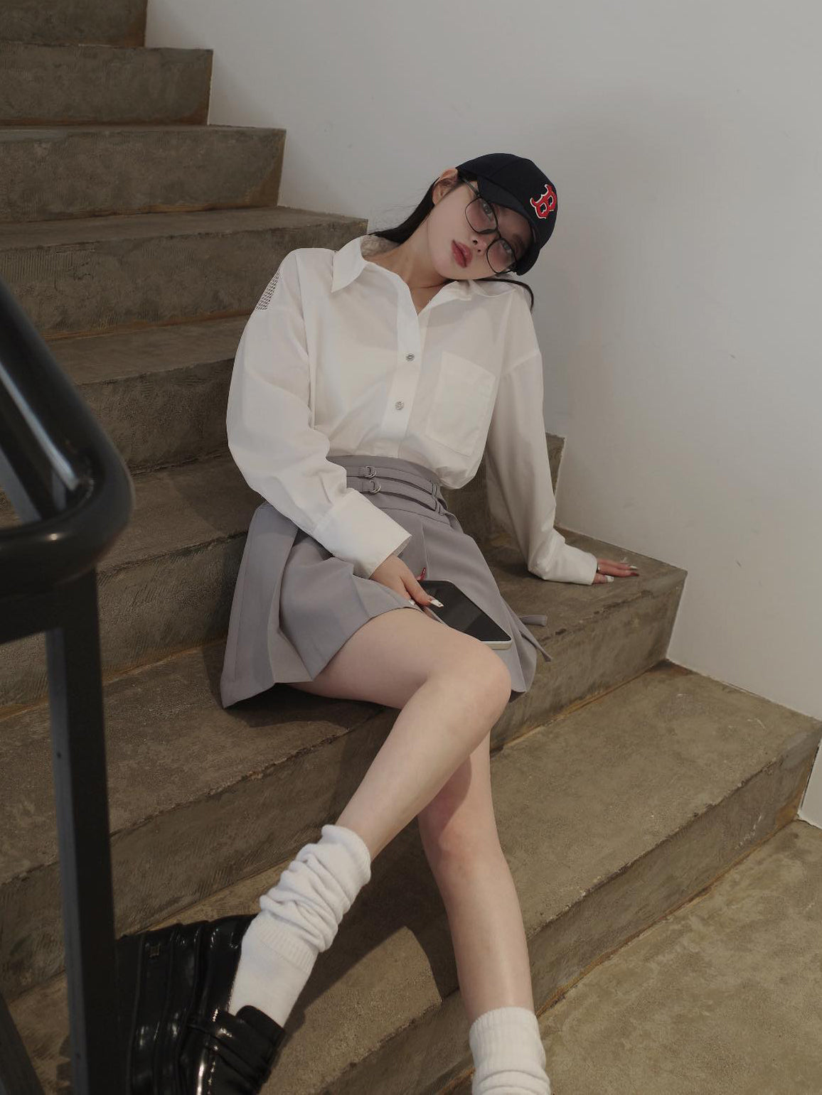 モデル：160cm（着用サイズ：S　着用カラー：GRY）