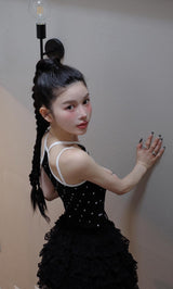 モデル：160cm（着用サイズ：FREE　着用カラー：BLK）