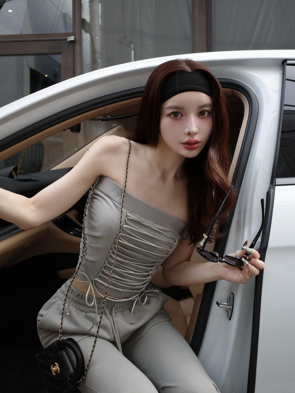 モデル：160cm（着用サイズ：FREE　着用カラー：GRY）