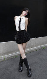 モデル：160cm（着用サイズ：FREE　着用カラー：BLK）