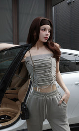 モデル：160cm（着用サイズ：FREE　着用カラー：GRY）