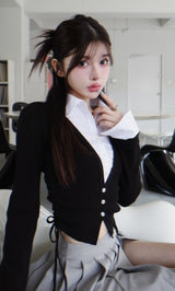 モデル：160cm（着用サイズ：FREE　着用カラー：BLK）