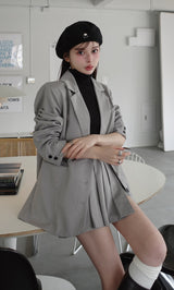 モデル：160cm（着用サイズ：FREE　着用カラー：GRY）